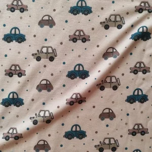 پارچه تریکو پنبه ترکیبی طرح ماشین کد ۴۰۴۱۰۳۹