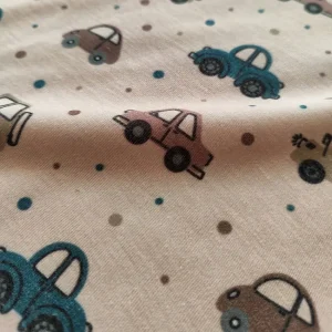 پارچه تریکو پنبه ترکیبی طرح ماشین کد ۴۰۴۱۰۳۹