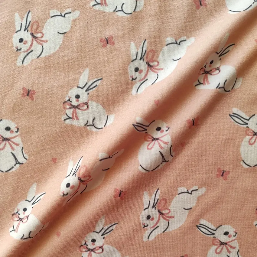 پارچه تریکو طرح خرگوشی کد 4041043