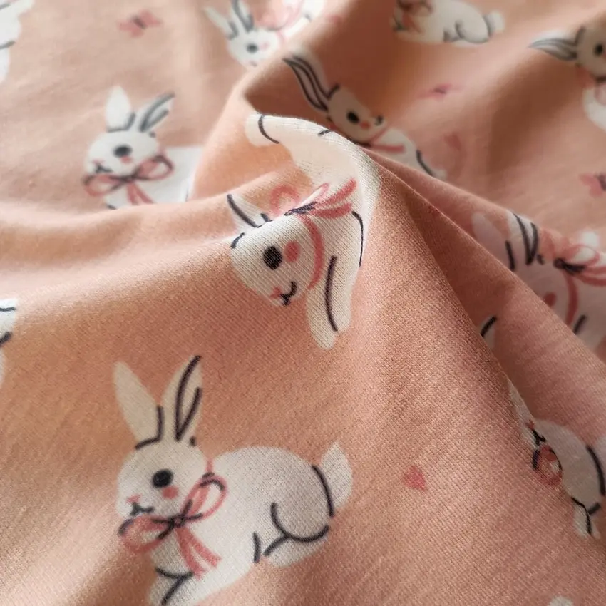 پارچه تریکو طرح خرگوشی کد 4041043