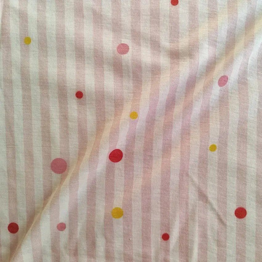 پارچه تریکو راه راه و توپی کد 4041038