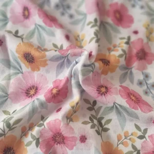 پارچه تریکو طرح گلدار آبرنگی کد ۴۰۴۱۰۱۱