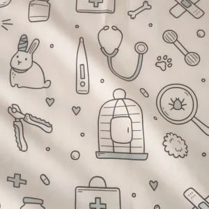 پارچه روپوش و اسکراب دامپزشکی کد ۴۰۴۱۰۲۰