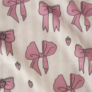 پارچه تریکو طرح راه راه روبان پاپیون