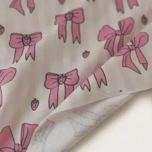 پارچه تریکو طرح راه راه روبان پاپیون